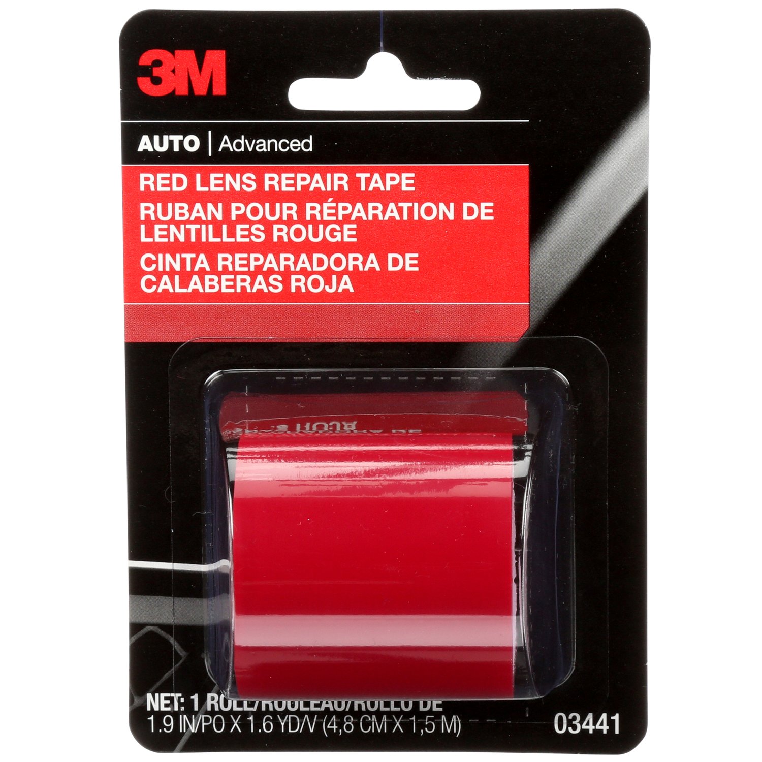7100015032 - 3M Red Lens Repair Tape, 03441, 1.875 in x 60 in, 24 per case