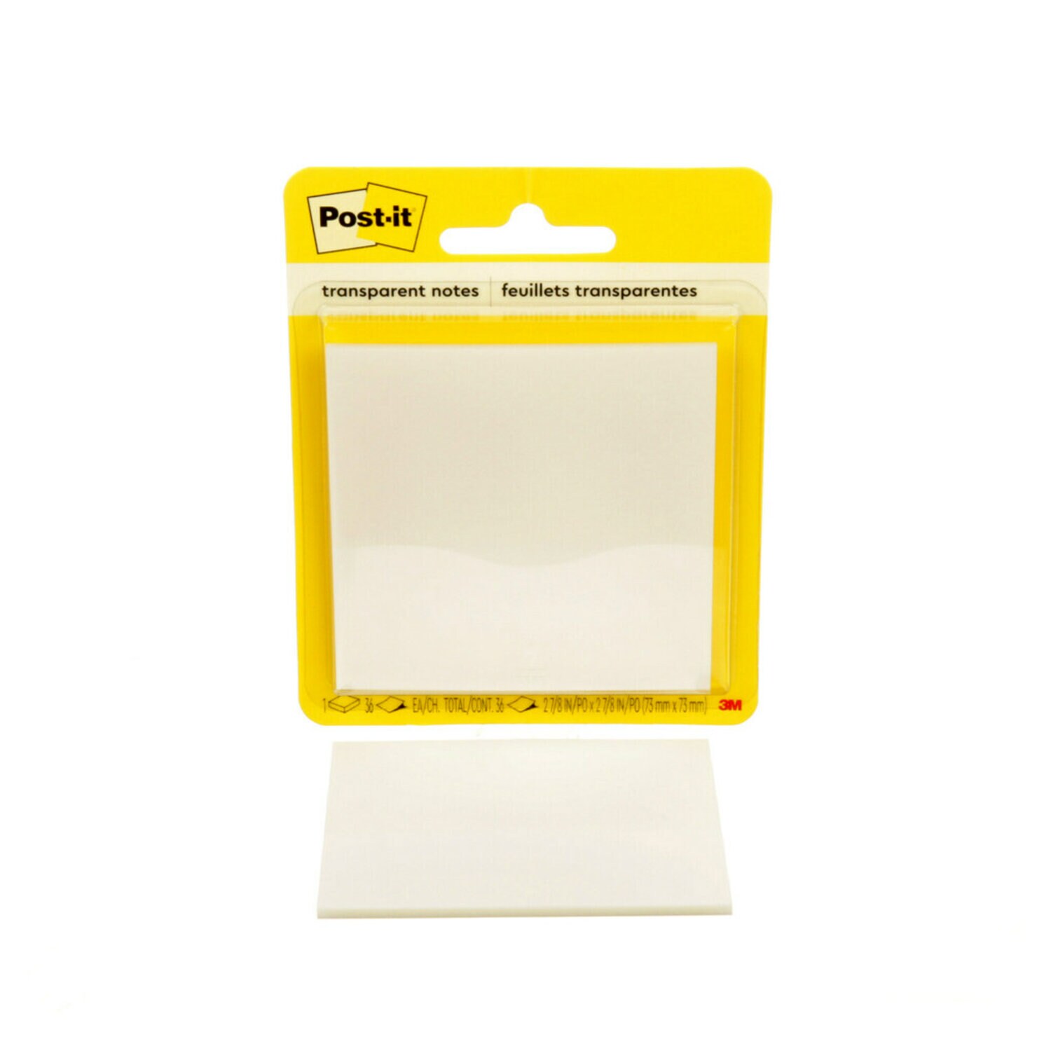 7100241321 - Post-it Printed Notes 600-TRSPT, 2-7/8 in x 2-7/8 in (73 mm x 73 mm)