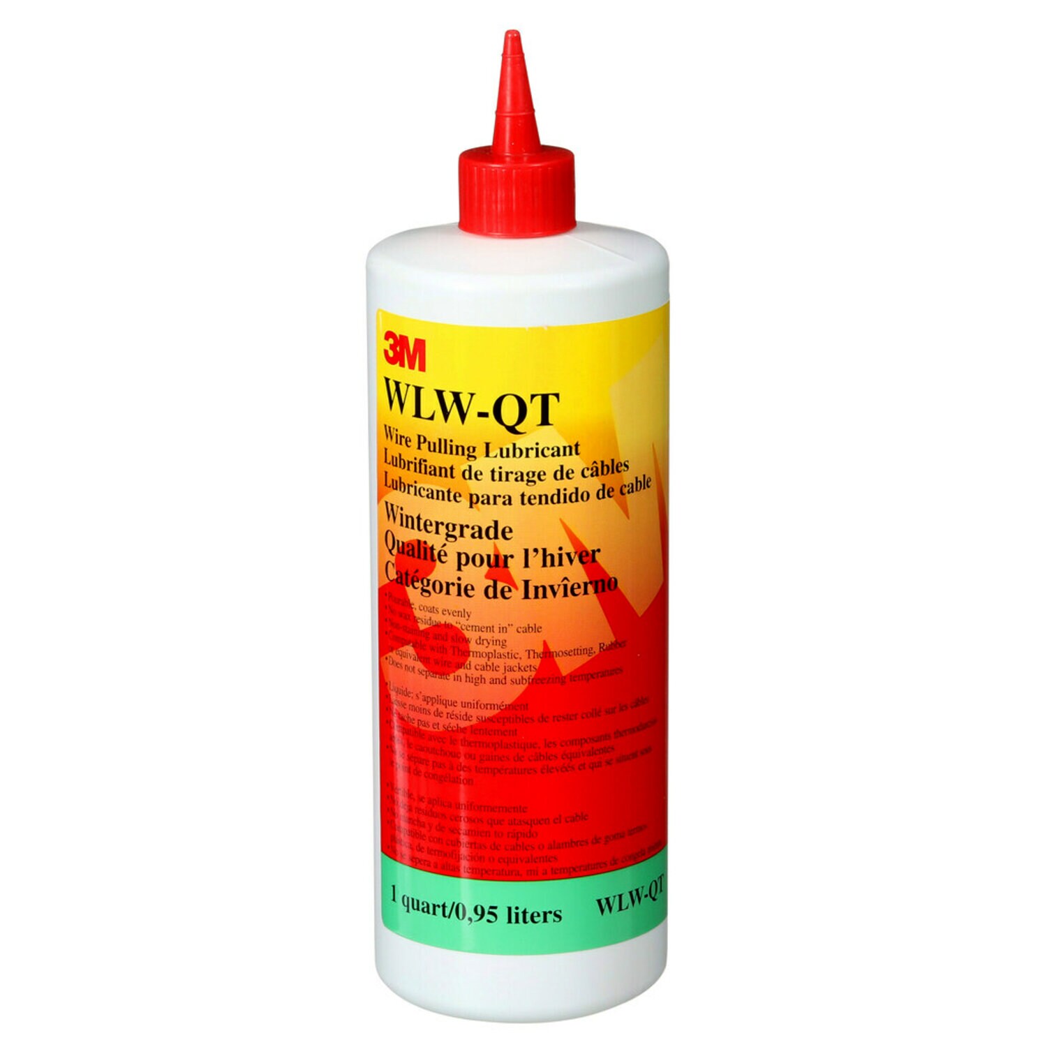 7100042633 - 3M Wire Pulling Lubricant Wintergrade WLW-QT, One Quart, 12 Bottles/Case