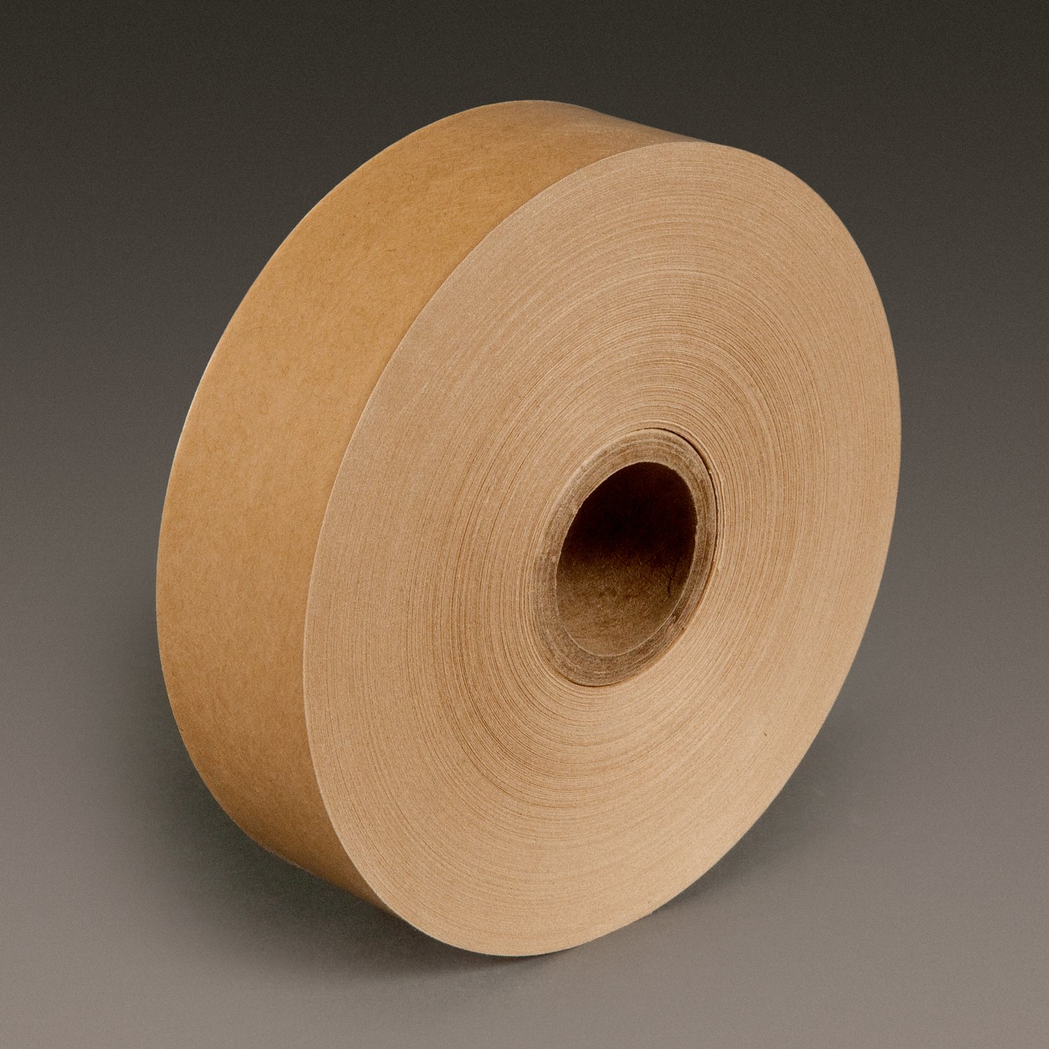 7000124809 - 3M Water Activated Paper Tape 6141, Natural, Light Duty, 1-1/2 in x 500 ft, 20/Case