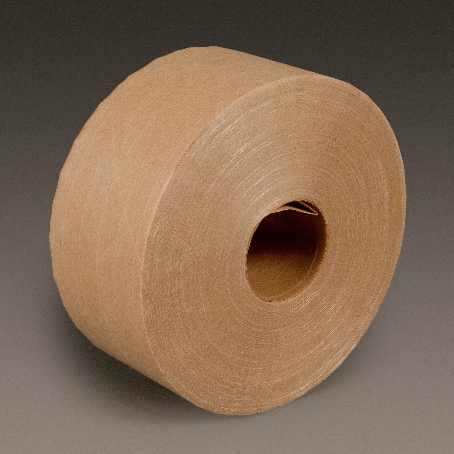 7000124806 - 3M Water Activated Paper Tape 6145, Natural, Light Duty Reinforced, 72 mm x 450 ft, 10/Case