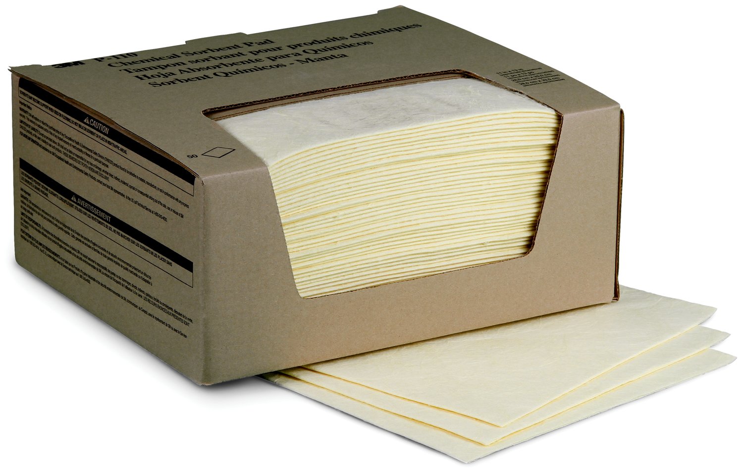 7000001907 - 3M Chemical Sorbent Pad P-110, 17 Gallons/Case, 50 Pads/Box, 4 Box/Case