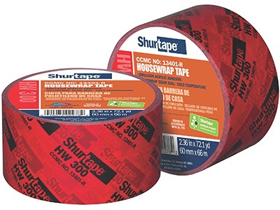 131377 - Housewrap Tape; 3 mil, BOPP, solvent-less, acrylic adhesive