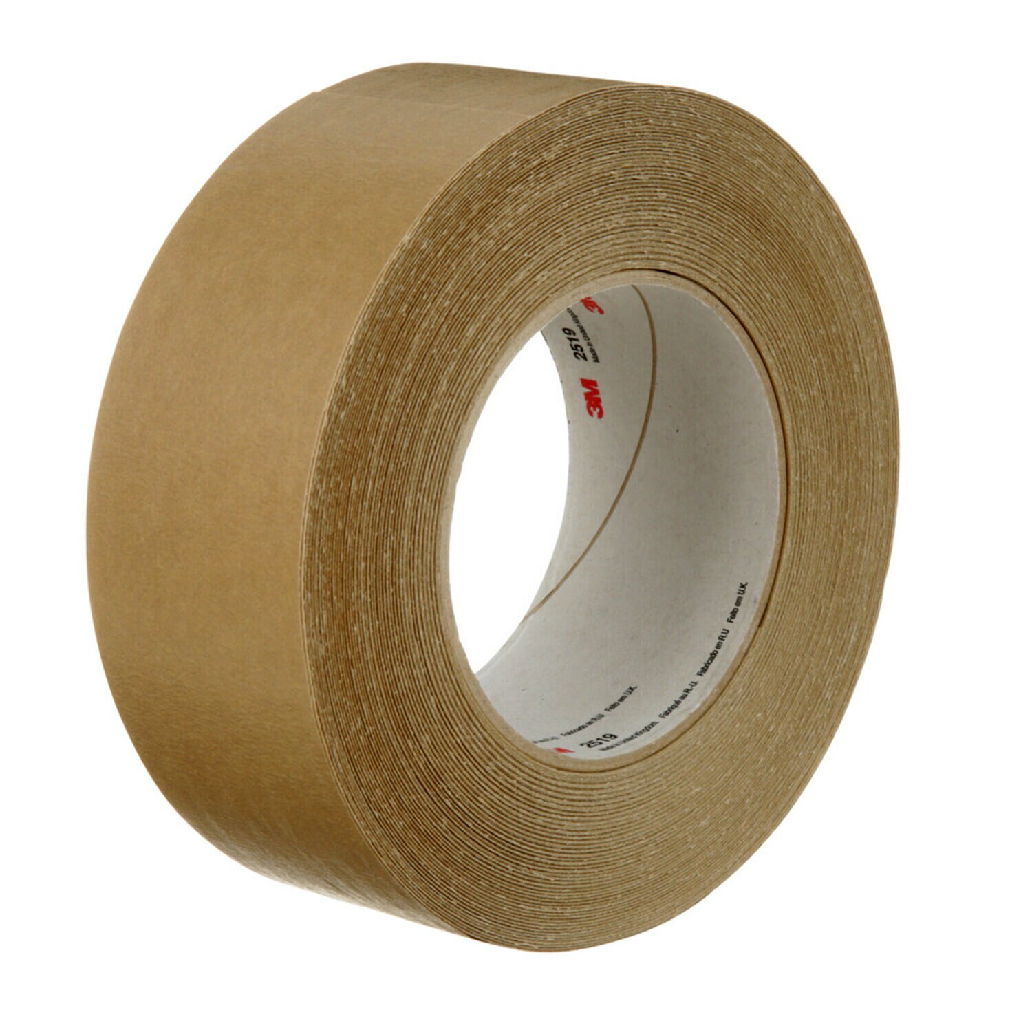 7100243535 - 3M High Performance Flatback Tape 2519, Tan, 48 mm x 55 m, 24 Roll/Case