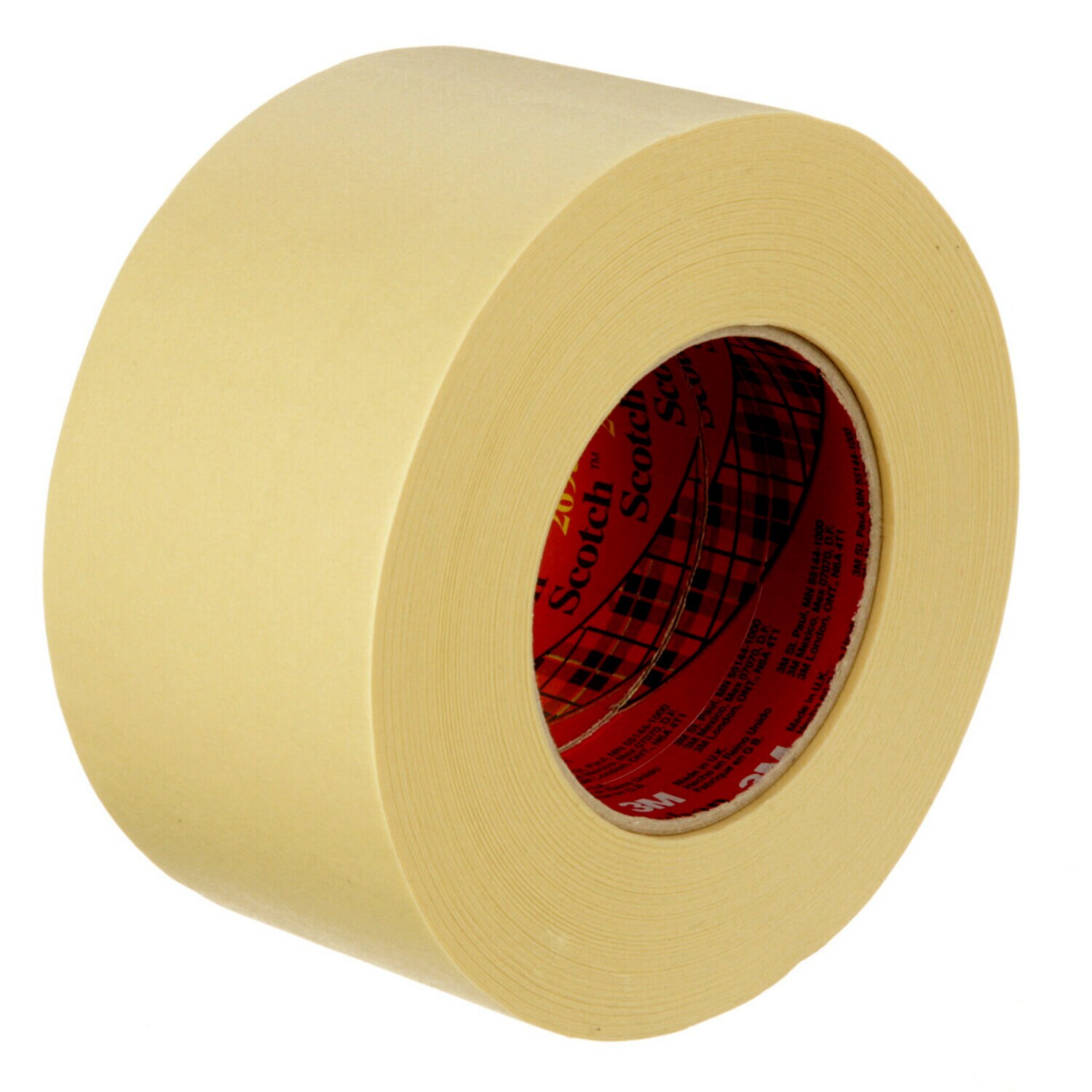 7000088390 - 3M High Performance Masking Tape 2693, Tan, 72 mm x 55 m, 7.9 mil, 12 Rolls/Case
