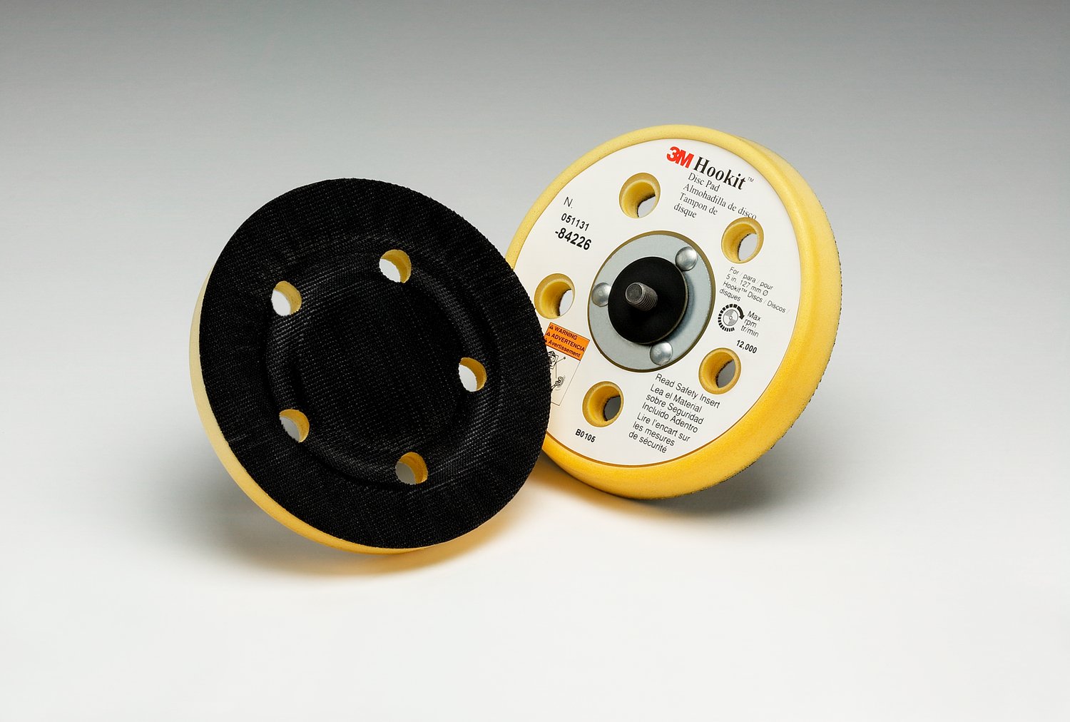 7100035322 - 3M Hookit D/F Low Profile Finishing Disc Pad 84226, 5 in x 11/16 in 5/16-24 External, 10 ea/Case