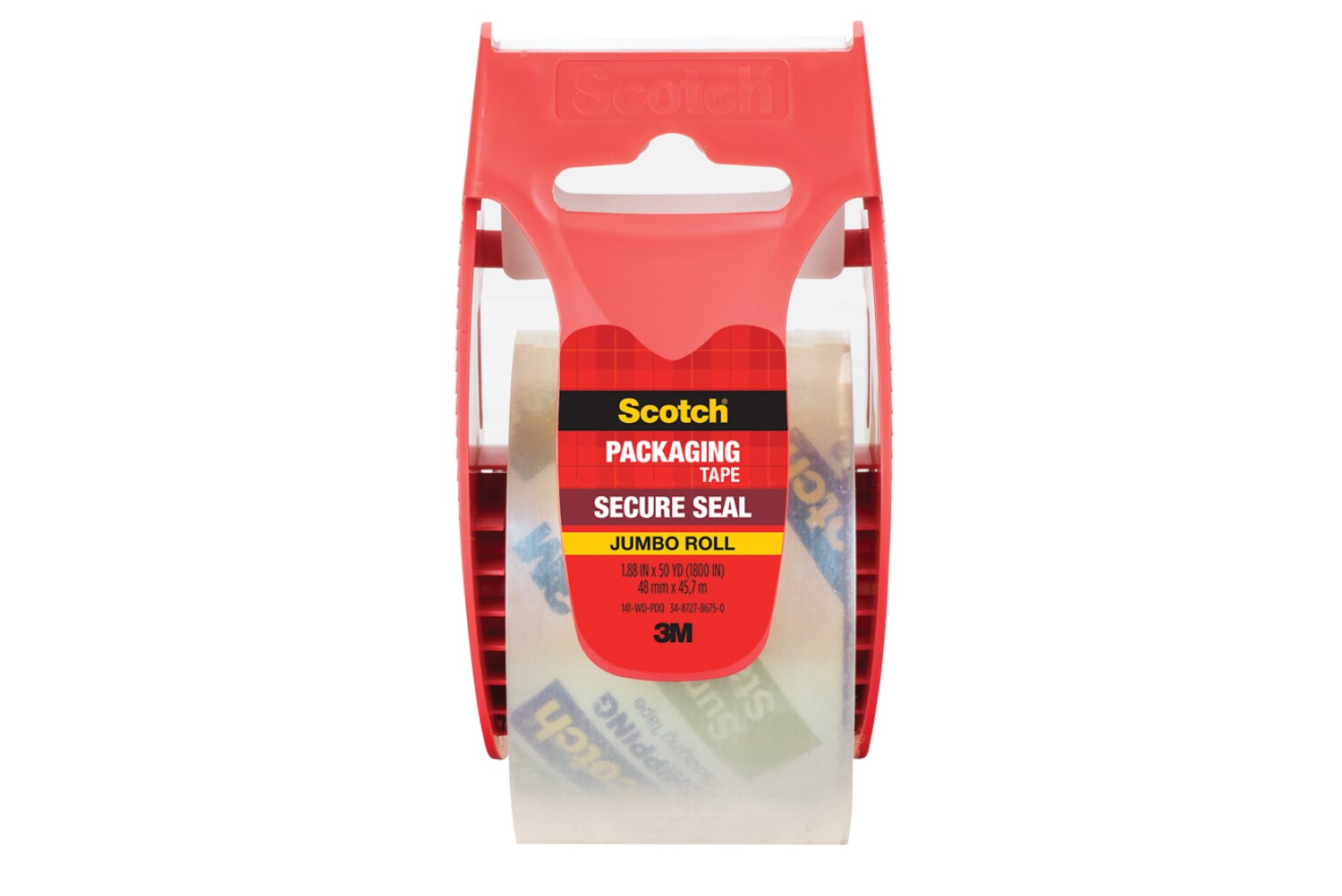 7100373568 - Scotch Packaging Tape 141-WD-SR-12GC, 1.88 in X 50 yd (48 mm X 45.7 m)