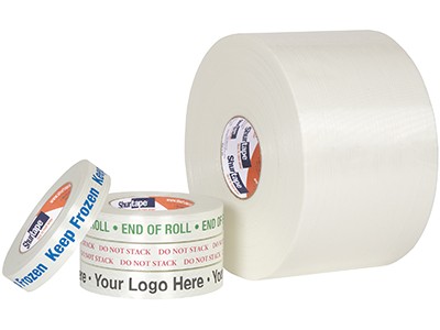 212747 - Production Grade; 4.5 mil, printable Clearss strapping, synthetic rubber/resin hot melt adhesive