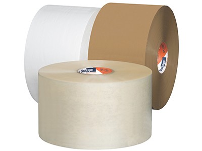 125677 - High Performance Grade; 2.5 mil, 30 micron cast BOPP film, synthetic rubber/resin hot melt adhesive