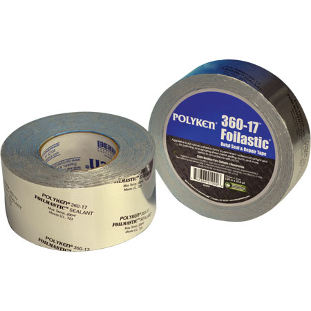 - Polyken 360-17 Foilastic Butyl Seal & Repair Tape - 17 mil - Printed Aluminum 72mm x 31m