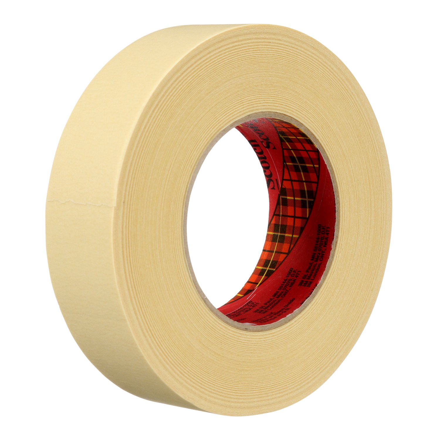 7000088380 - 3M High Performance Masking Tape 2693, Tan, 36 mm x 55 m, 7.9 mil, 24 Rolls/Case