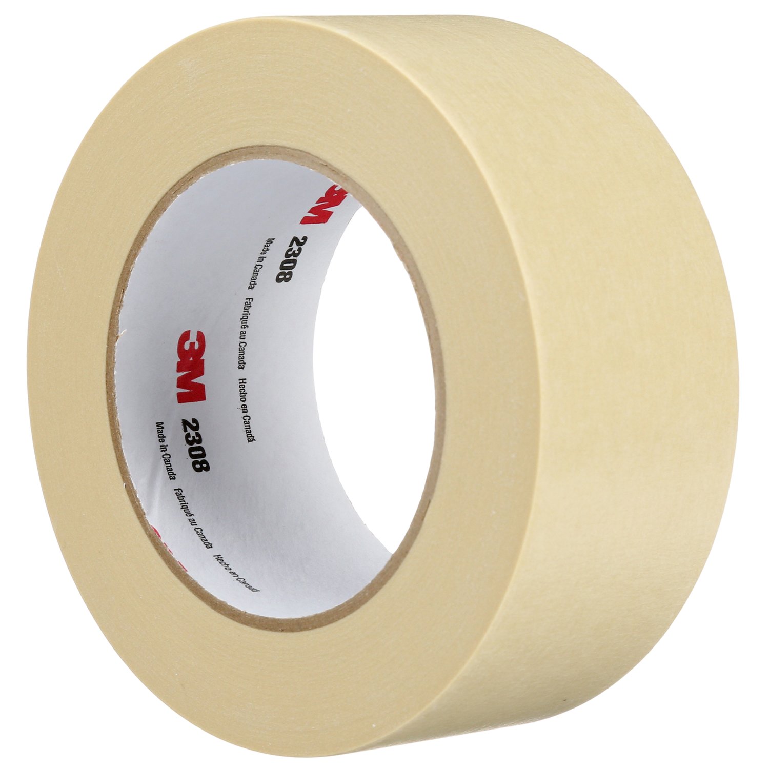 7000148381 - 3M Masking Tape 2308, Tan, 48 mm x 55 m, 5.3 mil, 24 Roll/Case