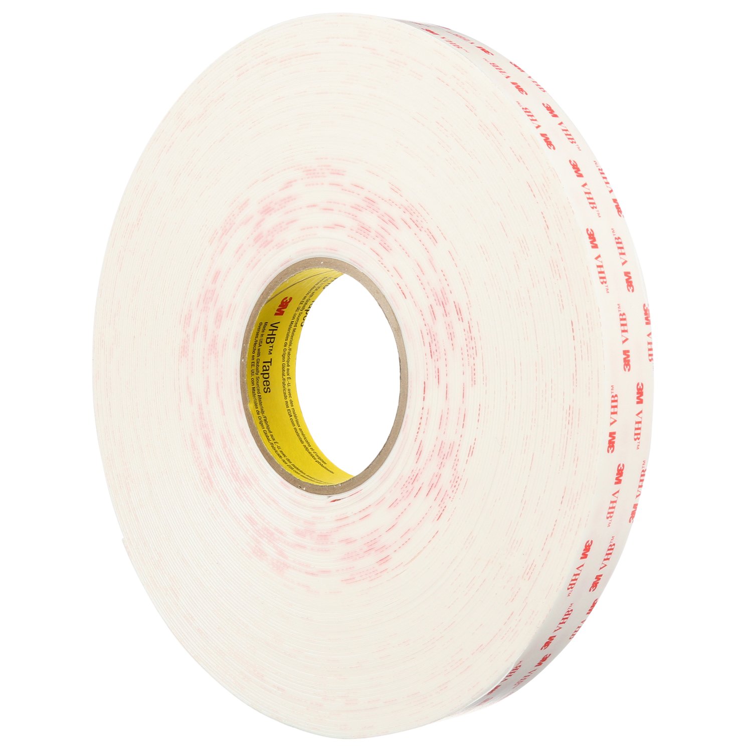 7100012169 - 3M VHB Tape 4950, White, 45 mil, Roll, Config
