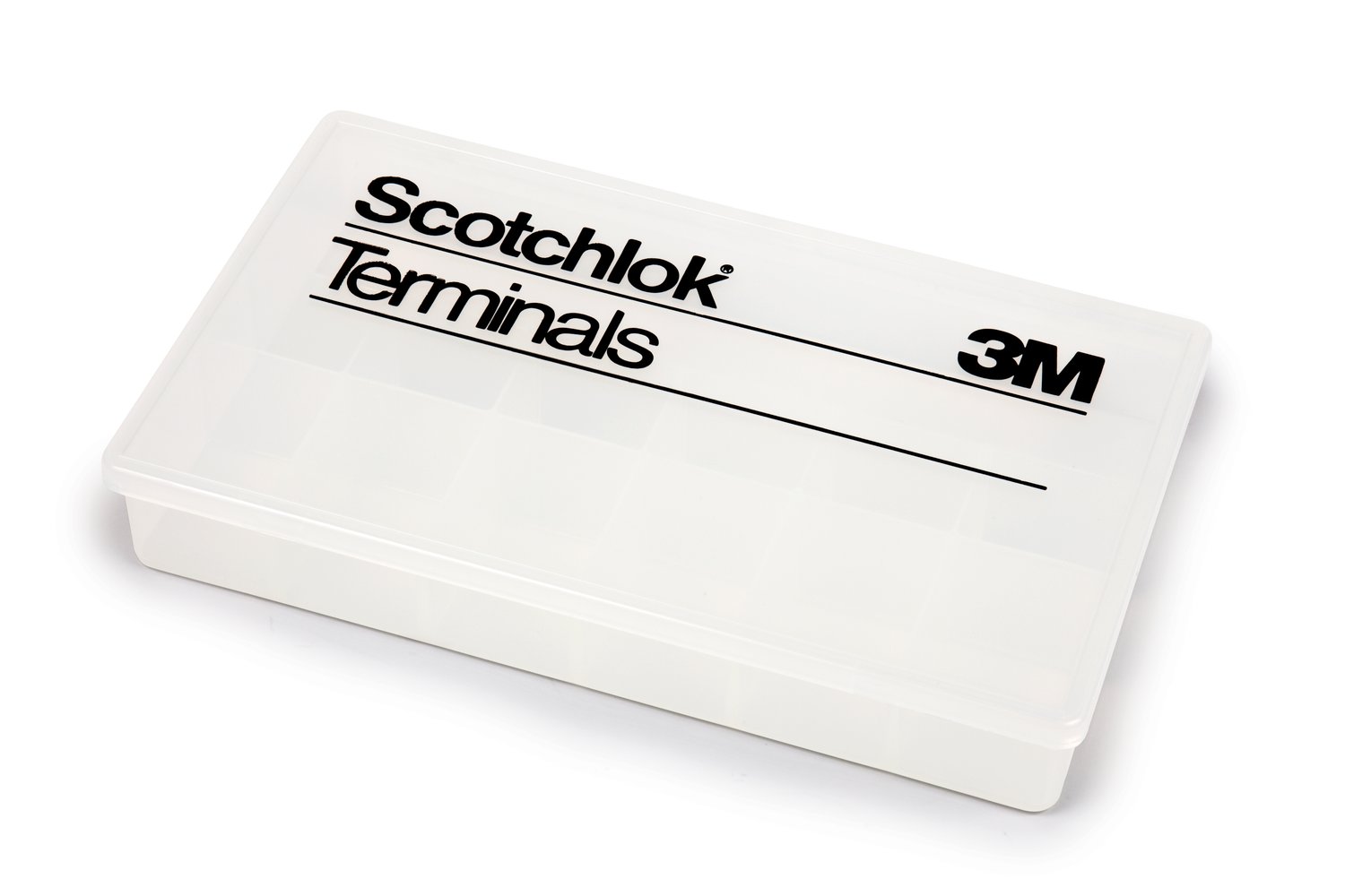 7100165159 - 3M Scotchlok Plastic Empty Terminal Box, Clear, made of clear plastic