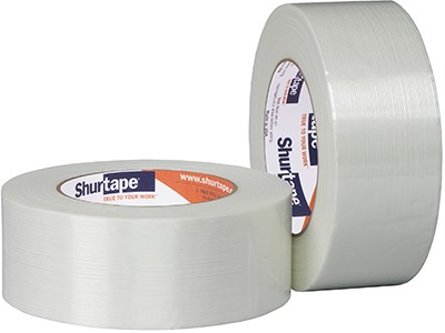 101337 - Utility Grade; 150 lbs/in tensile, cast polypropylene film, synthetic rubber/resin hot melt adhesive