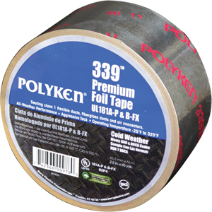  - Polyken 339 COLD WEATHER PREMIUM FOIL TAPE - UL 181A-P & 181B-FX Listed