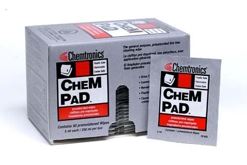 CP400 - CHEMTRONICS CHEMPAD ALCOHOL WIPES 3IN X 4IN