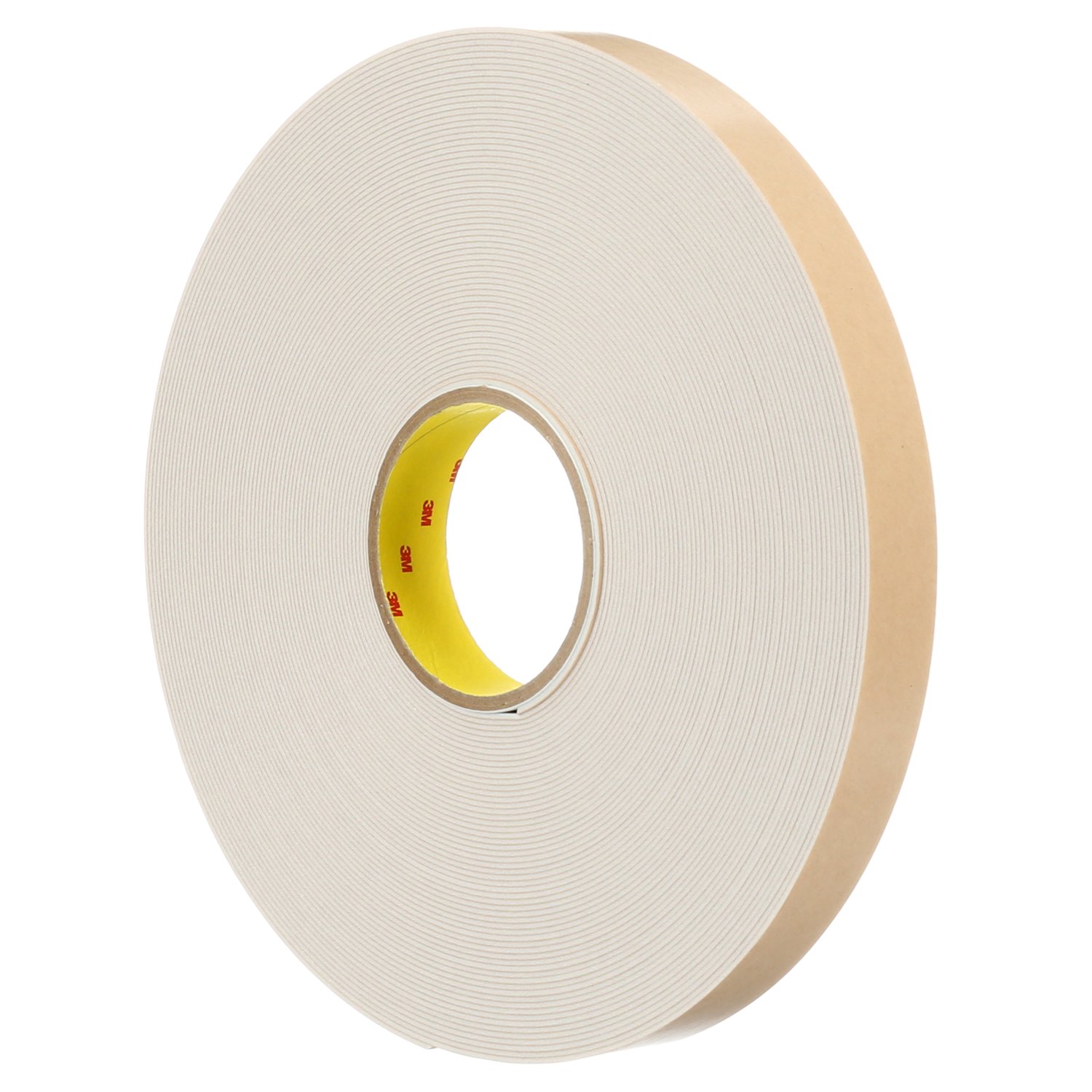 7100171384 - 3M Double Coated Polyethylene Foam Tape 4496W, White, 3/8 in x 36 yd,
62 mil, 24 rolls per case