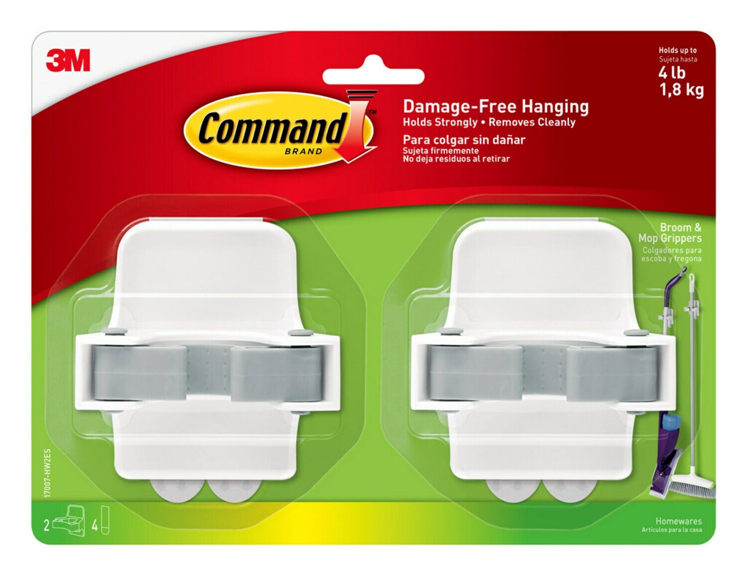 7100255520 - Command Broom Gripper 2 pack 17007-HW2ES