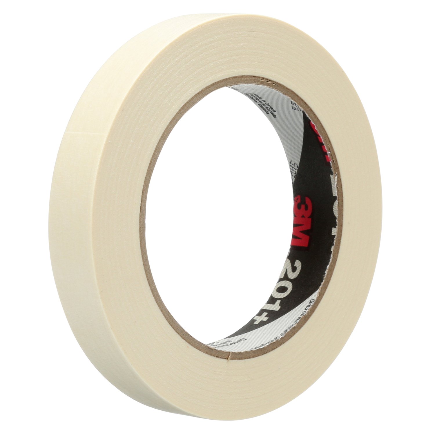 7000124880 - 3M General Use Masking Tape 201+, Tan, 18 mm x 55 m, 4.4 mil, 48 Roll/Case