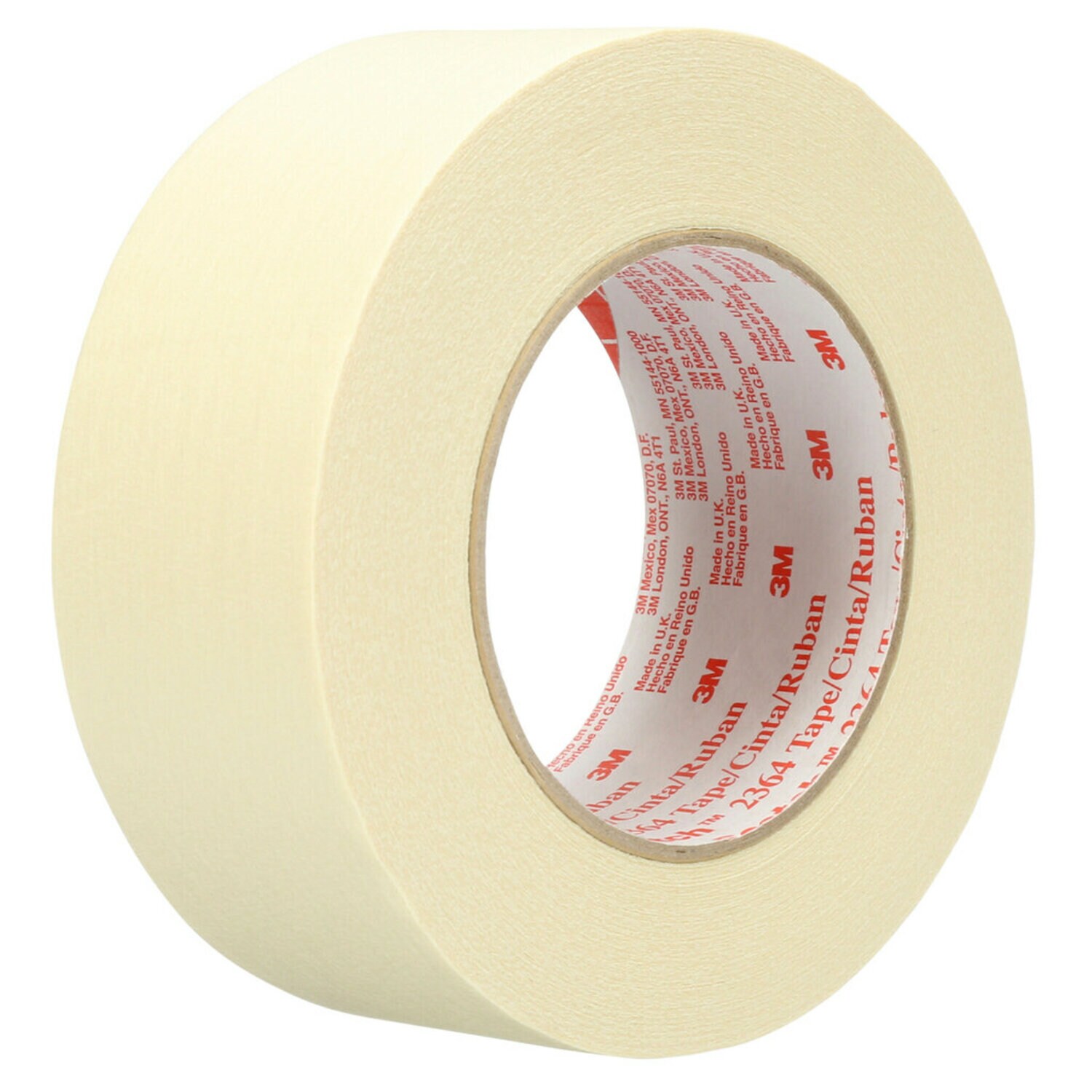 7000088385 - 3M Performance Masking Tape 2364, Tan, 48 mm x 55 m, 6.5 mil, 24 Rolls/Case