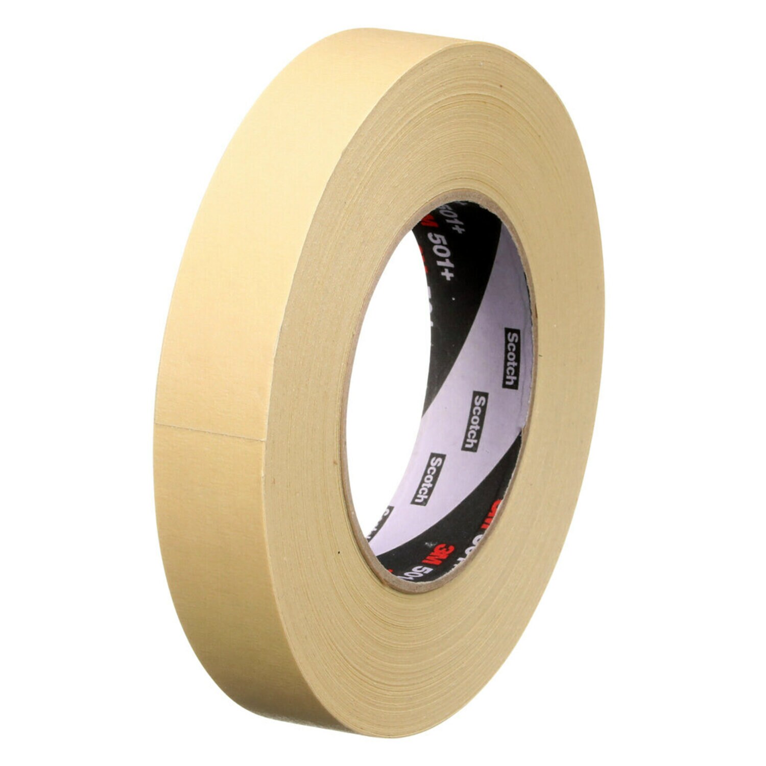 7000138486 - 3M Specialty High Temperature Masking Tape 501+, Tan, 24 mm x 55 m, 7.3 mil, 36 Rolls/Case