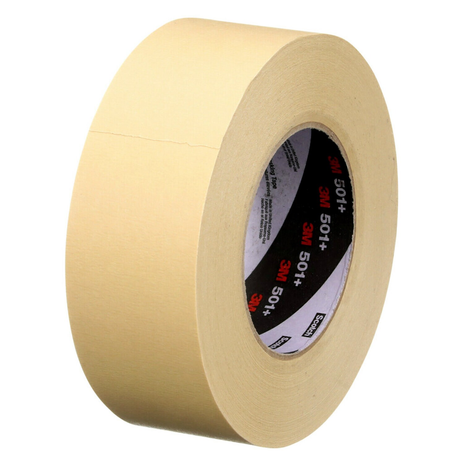 7000138488 - 3M Specialty High Temperature Masking Tape 501+, Tan, 48 mm x 55 m, 7.3 mil, 24 Rolls/Case