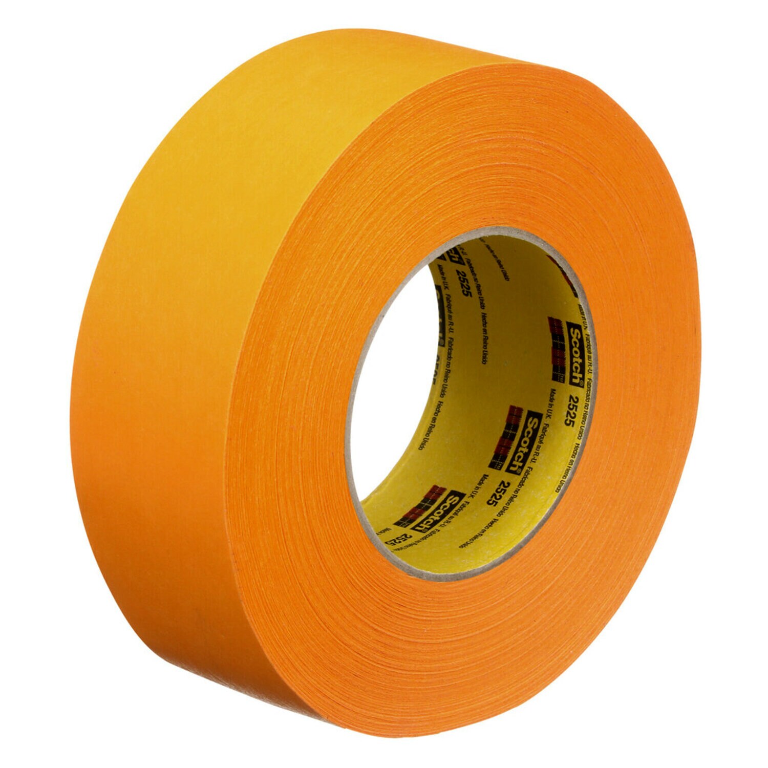 7000088508 - 3M Performance Flatback Tape 2525, Orange, 48 mm x 55 m, 9.5 mil, 24 Rolls/Case