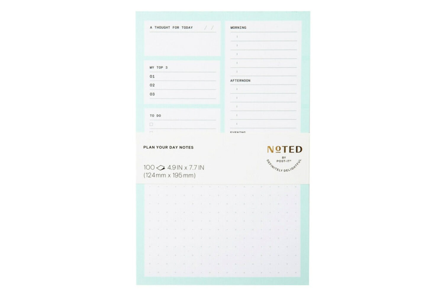 7100264676 - Post-it Printed Notes NTD5-58-MT, 4.9 in x 7.7 in (124 mm x 195 mm)