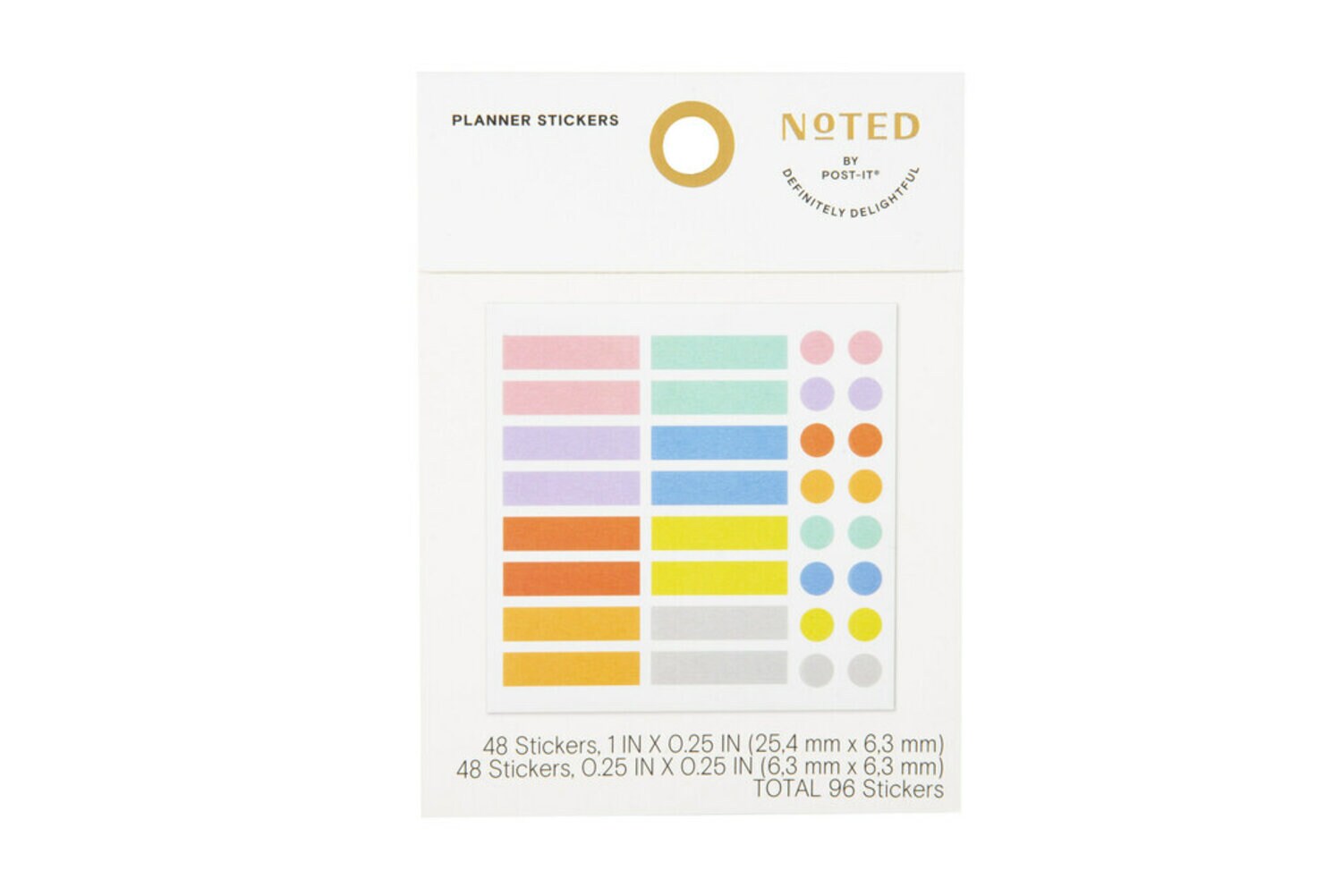 7100264937 - Post-it Planner Stickers NTD5-PS1, 3 sheets, 32 stickers/sheet