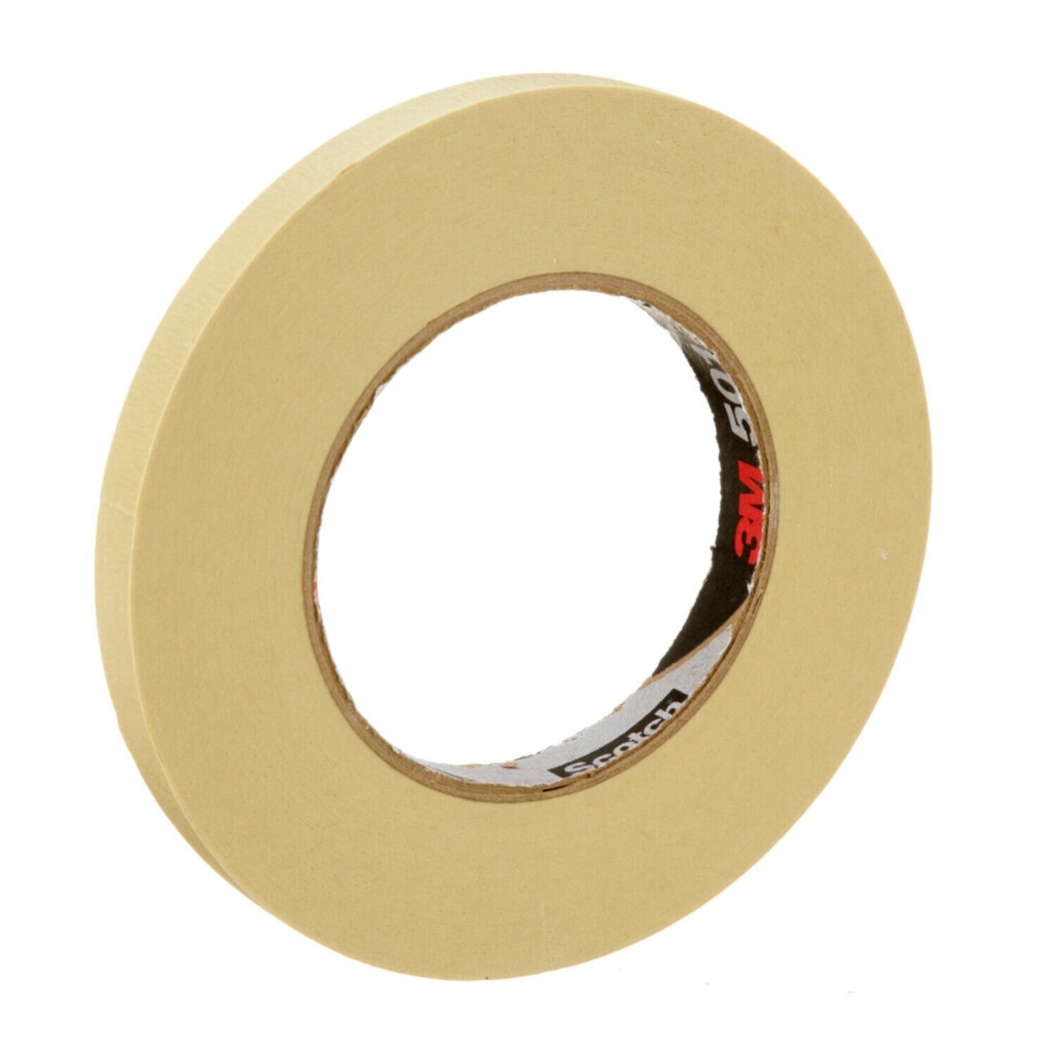 7100109550 - 3M Specialty High Temperature Masking Tape 501+, Tan, 12 mm x 55 m, 7.3 mil, 72 Roll/Case