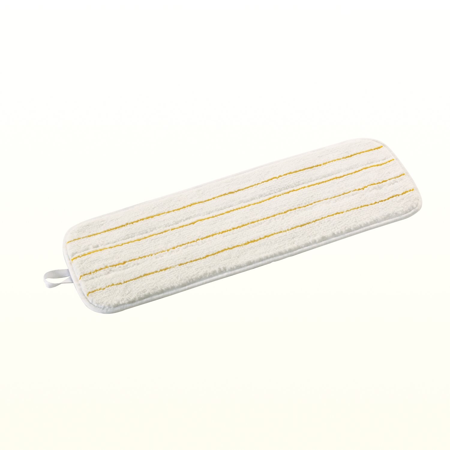 7000126809 - 3M Easy Shine Applicator Pad, White with Yellow Stripes, 24 in, 10/case