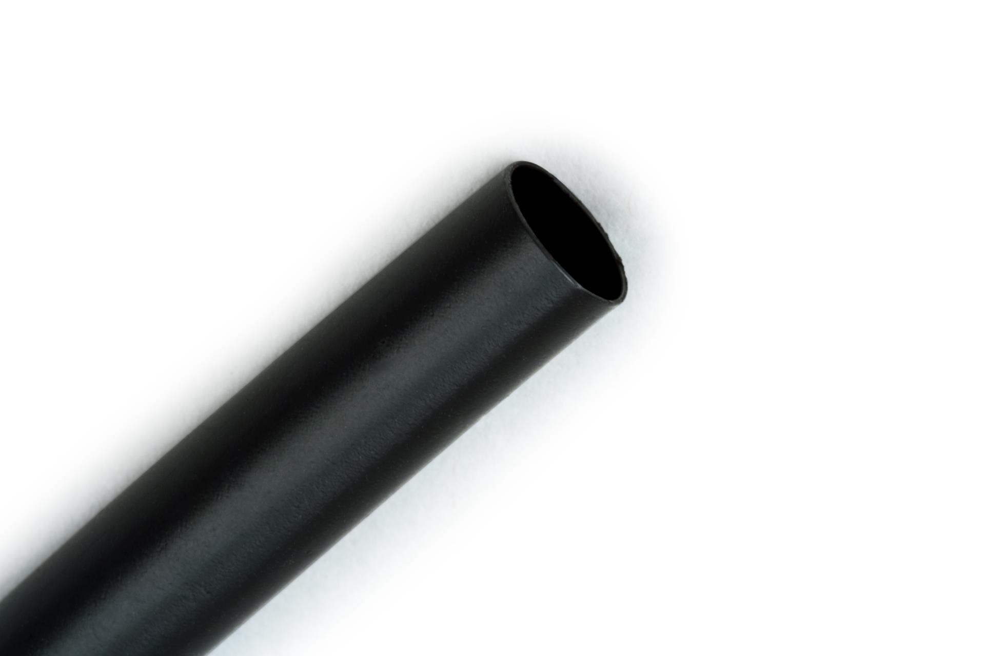 100 Pre Cut 6" BLACK 1/8" 3mm ID Dual-Wall Adhesive 3:1 Ratio Heat Shrink Tubing