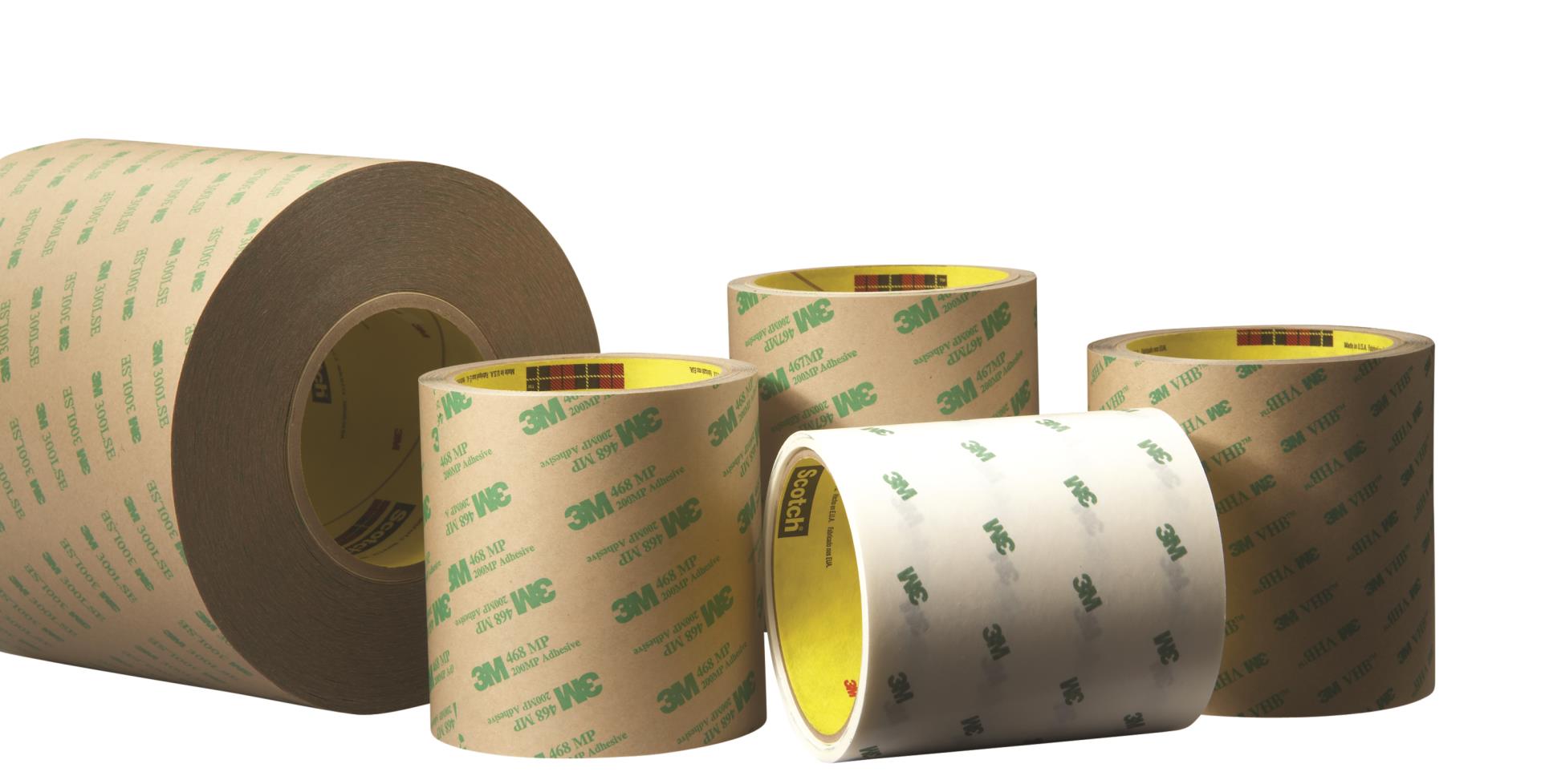 2 PACK 3M 1026 3/4" X 6" TWO SIDED SCOTCH TAPE PADS 
