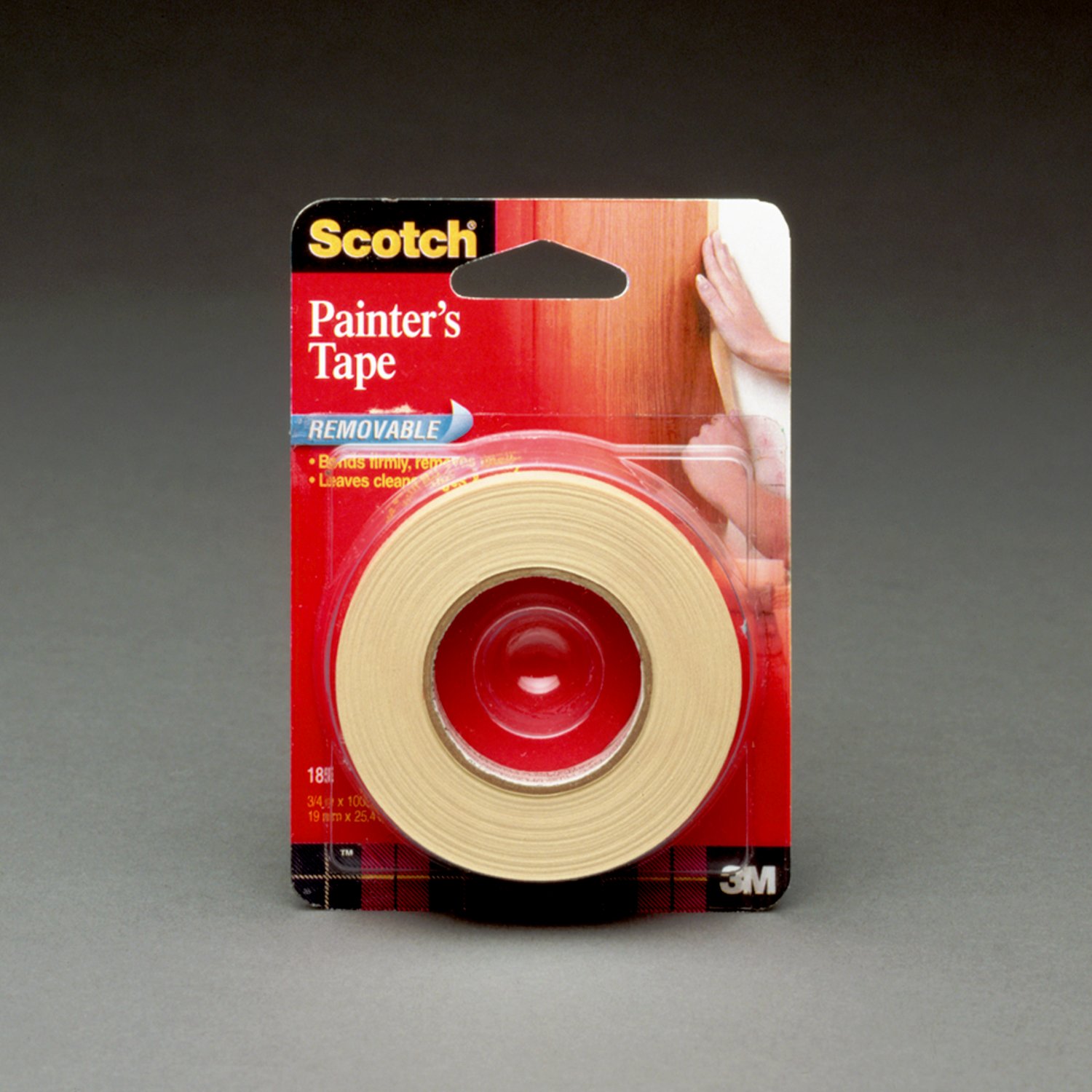 7000052052 - Scotch Masking Tape 185, 3/4 in x 1000 in Roll
