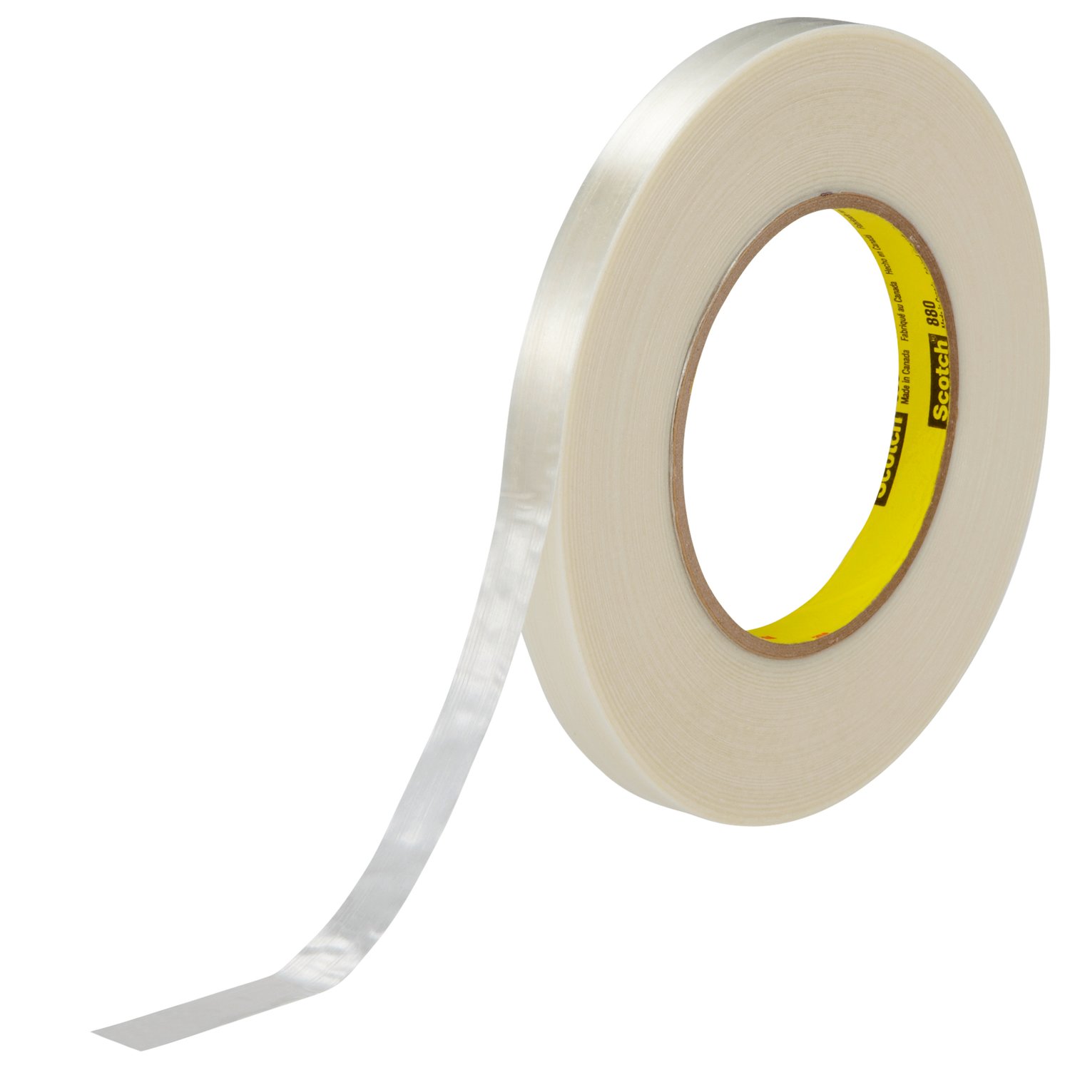 7000123807 - Scotch Filament Tape 880, Clear, 12 mm x 55 m, 7.7 mil, 72 rolls per
case