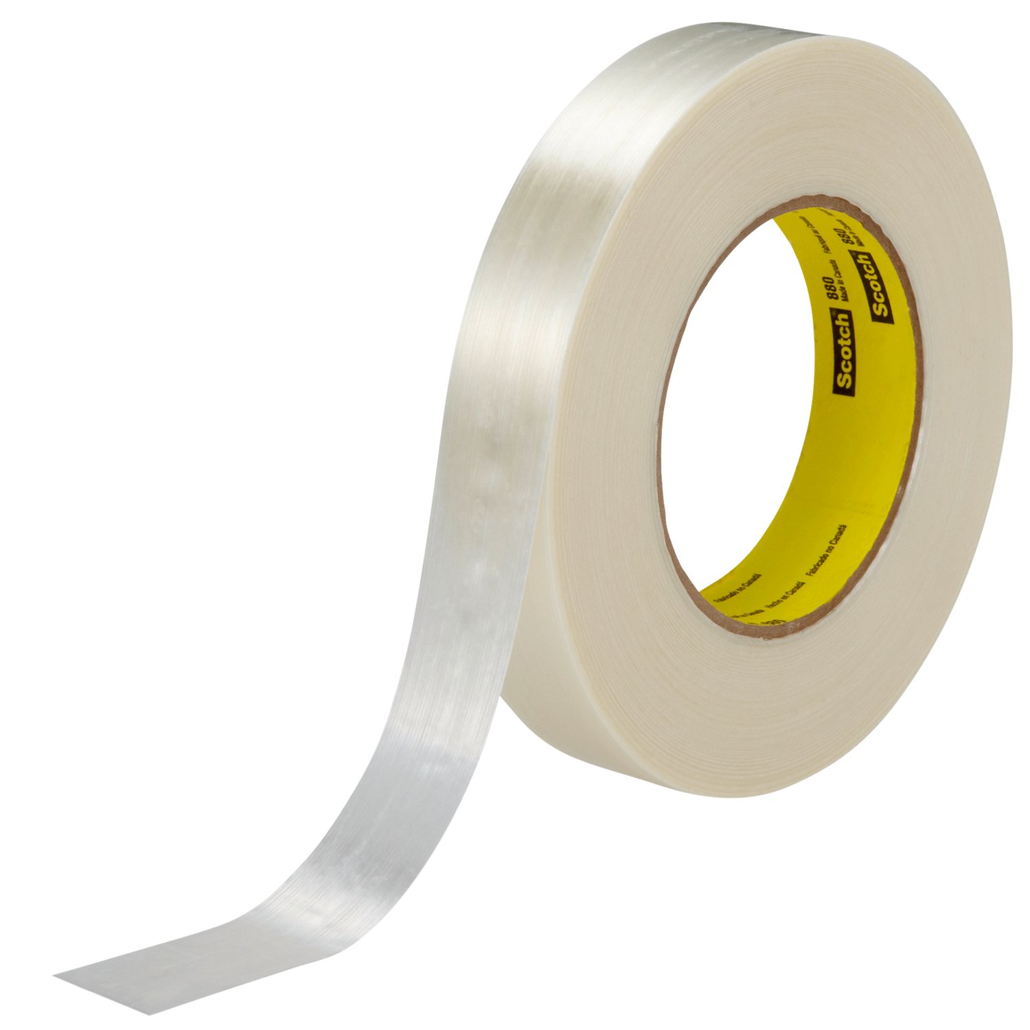 7000123809 - Scotch Filament Tape 880, Clear, 24 mm x 55 m, 7.7 mil, 36 Roll/Case