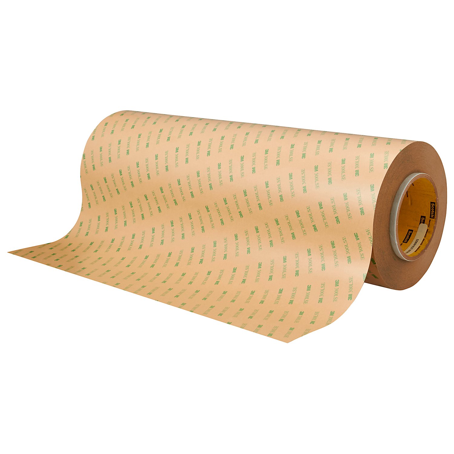 7010376127 - 3M Adhesive Transfer Tape 9671LE, Clear, 12 in x 180 yd, 2 mil, 1 Roll/Case
