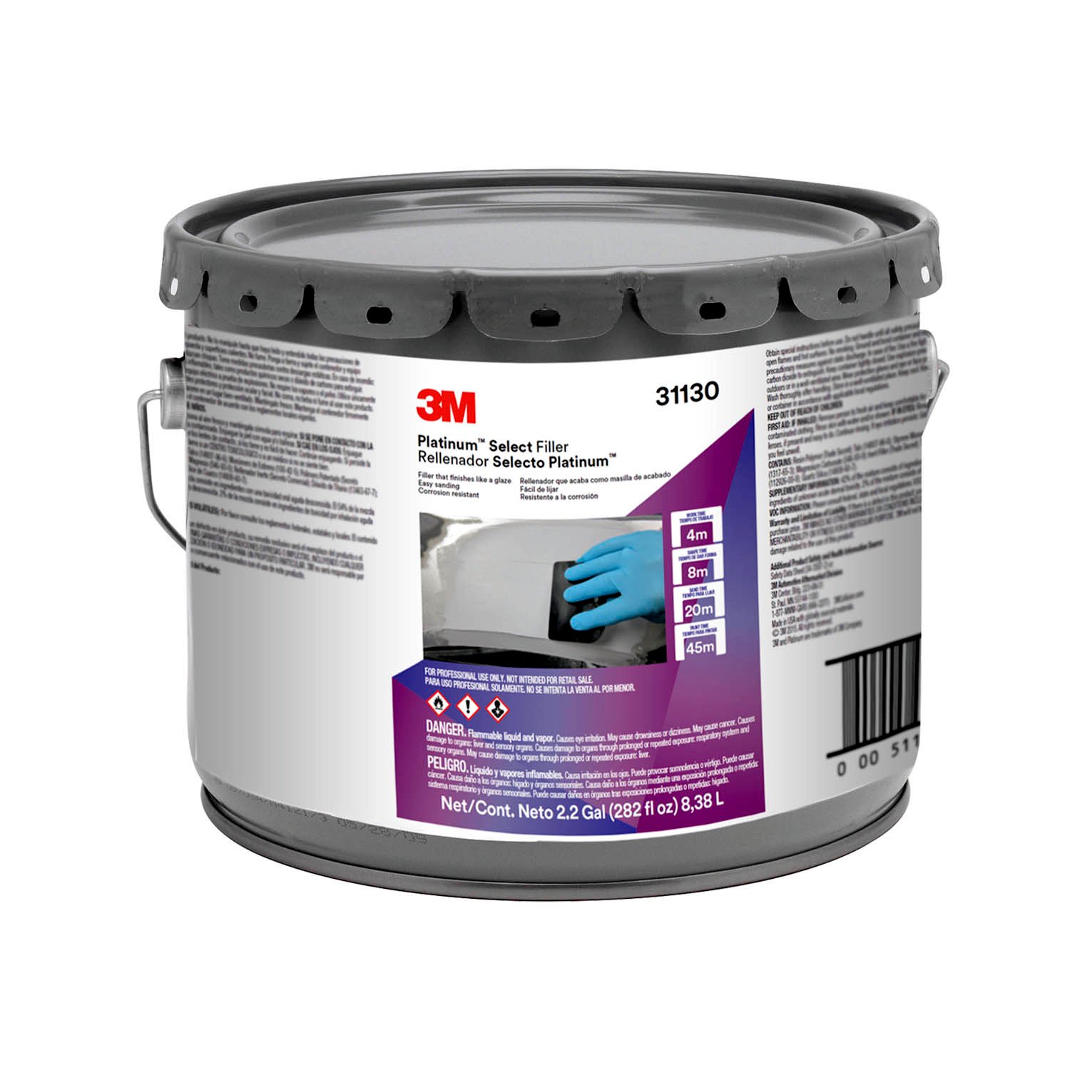 7100096047 - 3M Platinum Select Filler 31130, 3 gal, 1/Case