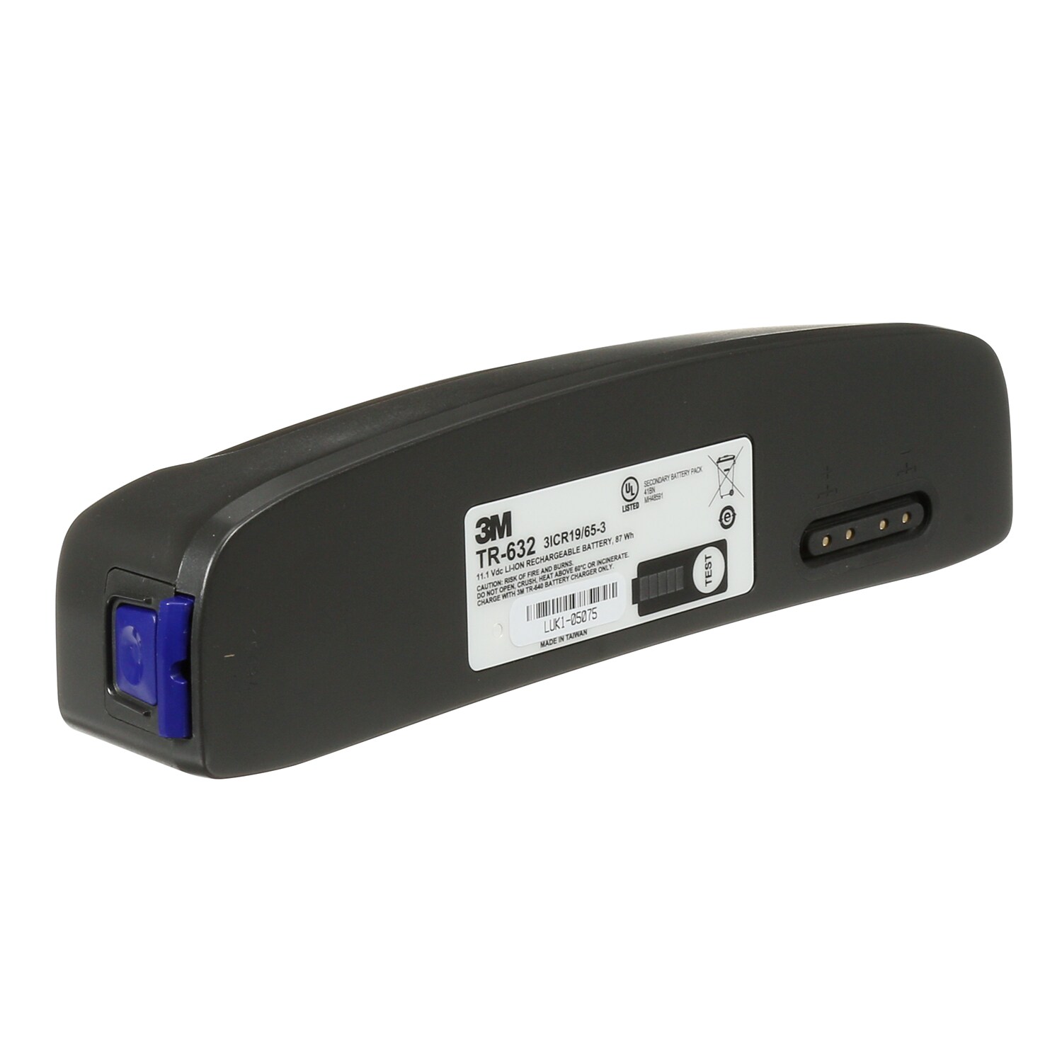 7100327727 - 3M Versaflo High Capacity Battery TR-632, for TR-600 Turbo, 1 EA/Case