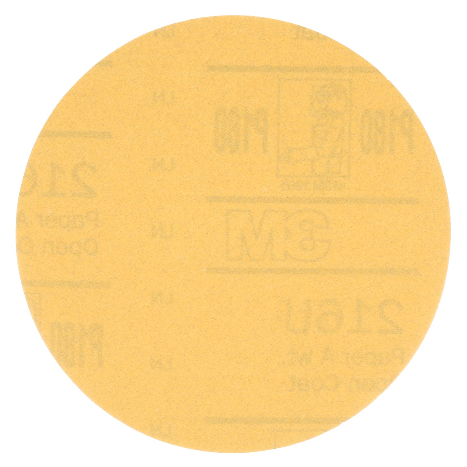 7100167414 - 3M Hookit Gold Paper Disc 216U, P800, 3 in x NH (76.2 mm x NH)