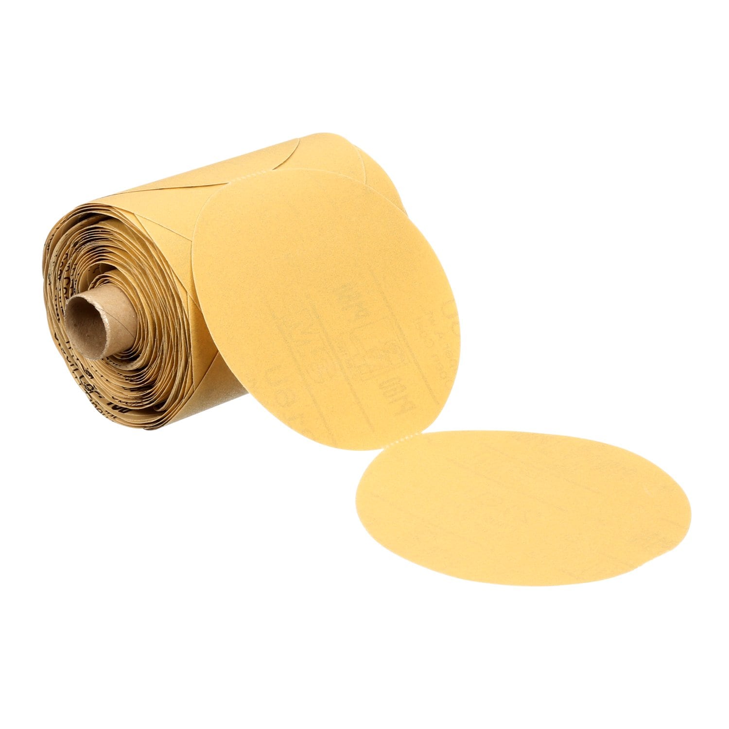 7000138764 - 3M Stikit Gold Paper Disc Roll 216U, P180 A-weight, 3-1/2 in x NH, Die 350HH, 175 discs per roll