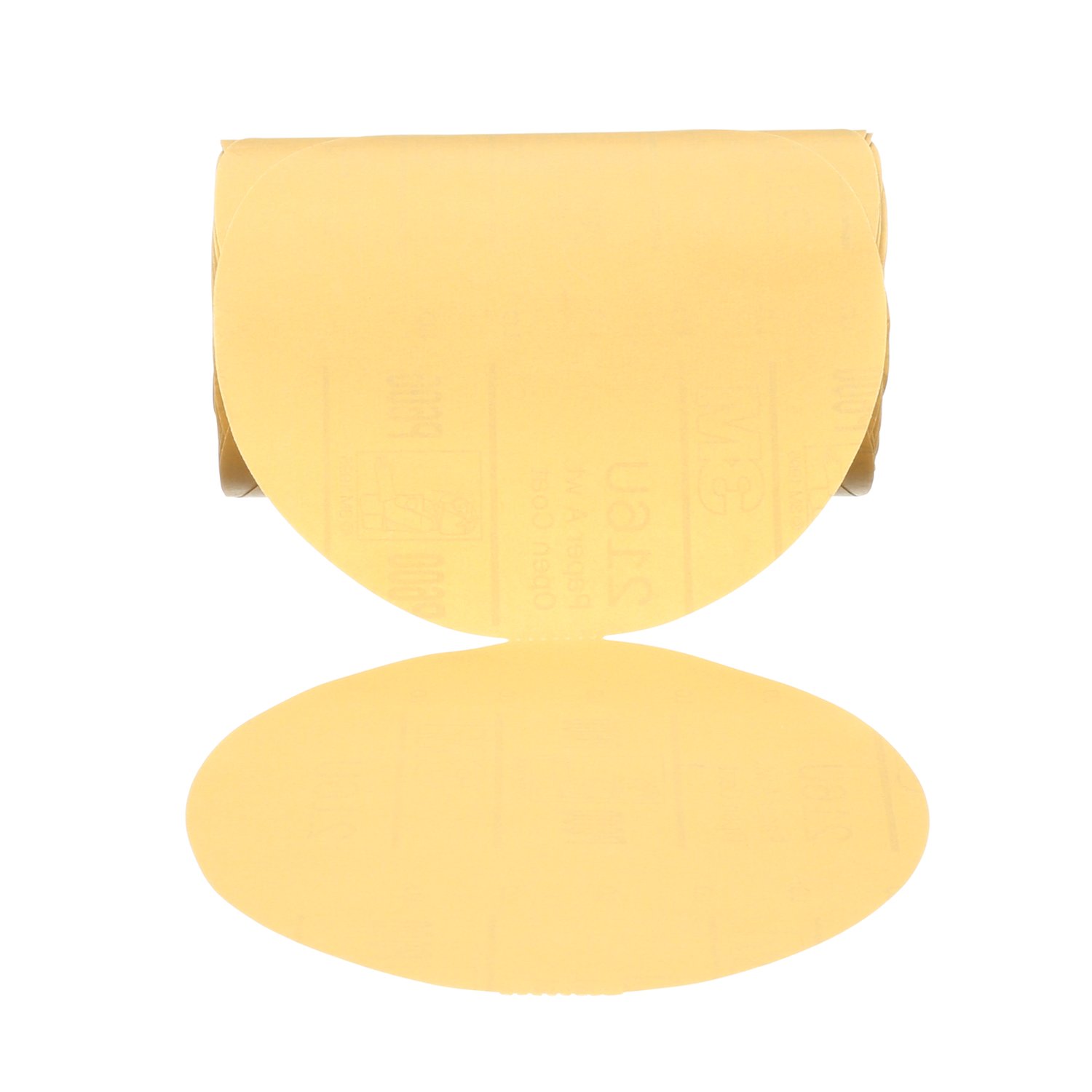 7010325466 - 3M Stikit Gold Paper Disc Roll 216U, P400 A-weight, 8 in x NH, Die 800L, 125 Discs/Roll, 4 Rolls/Case