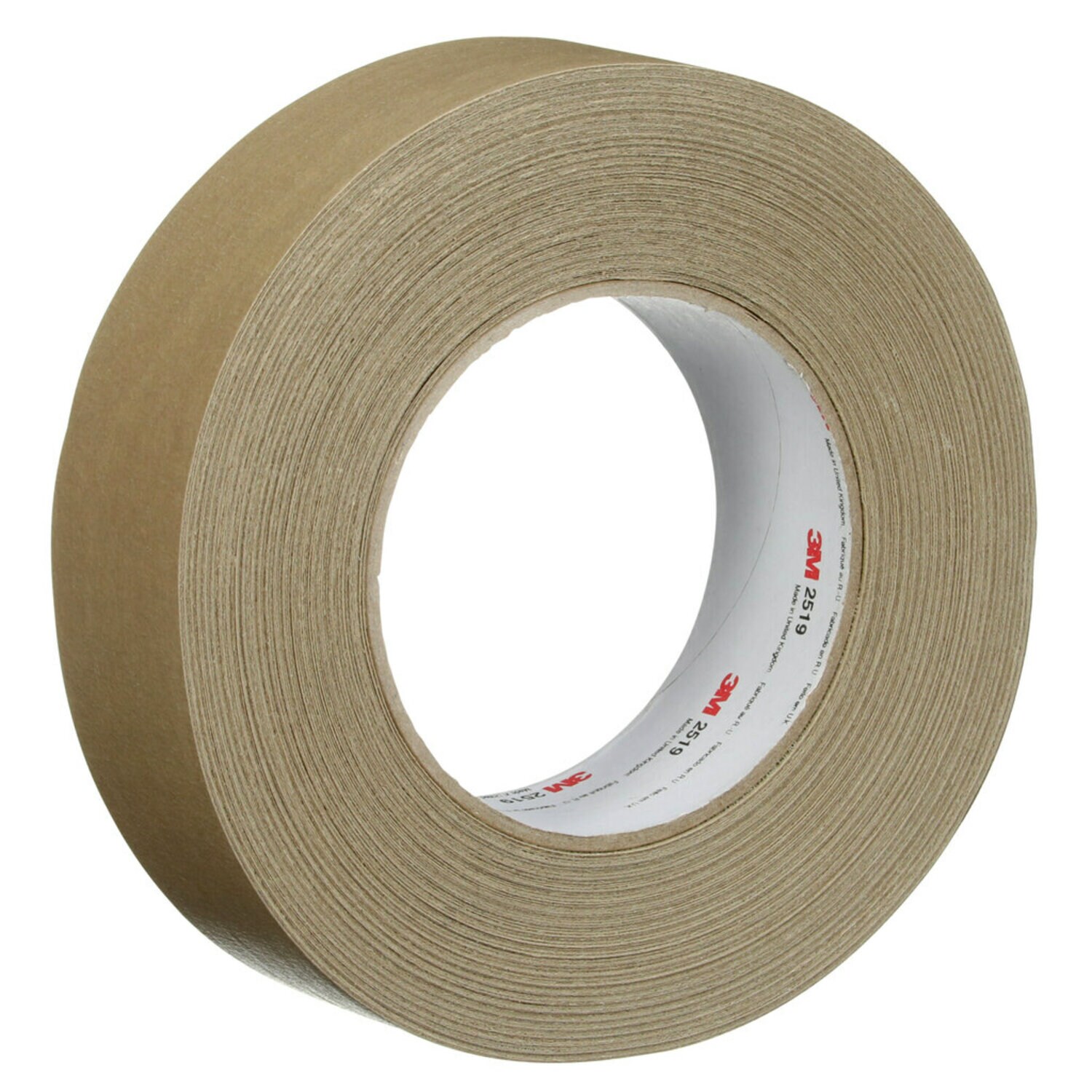 7100243697 - 3M High Performance Flatback Tape 2519, Tan, 36 mm x 55 m, 24 Roll/Case