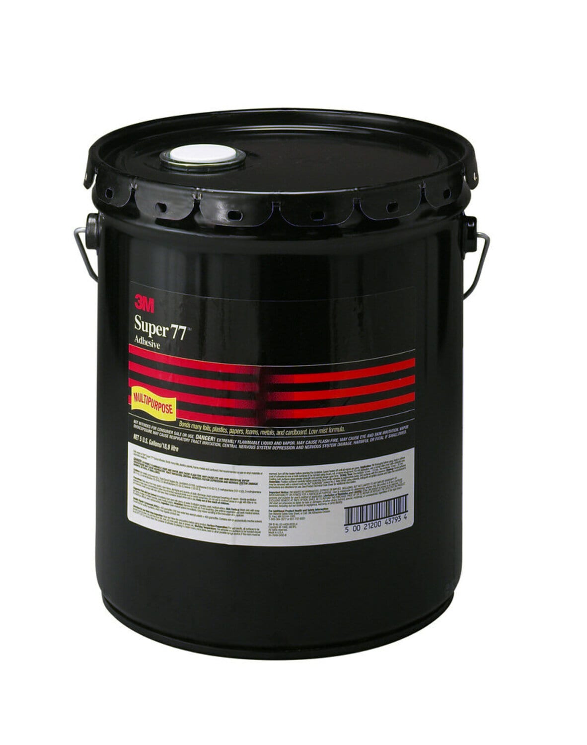 7010329890 - 3M Super 77 Classic Multipurpose Spray Adhesive, Clear, 1 Gallon, 1 Can/Case, Sample