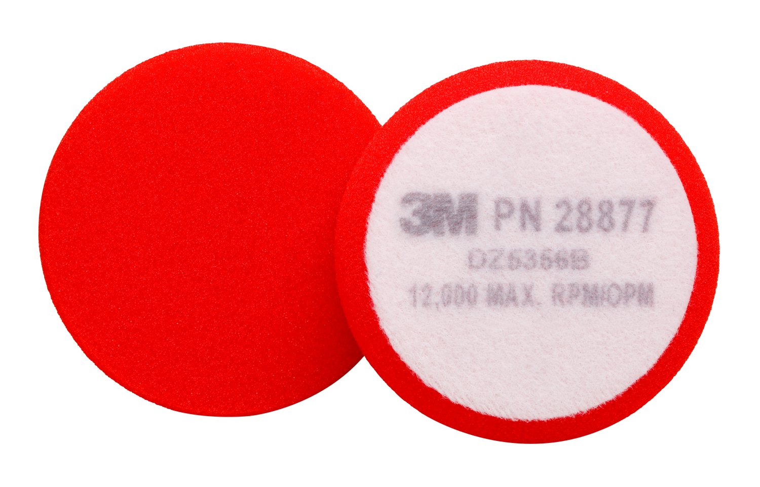 7100085947 - 3M Finesse-it Advanced Foam Buffing Pad, 28877, 3-1/2 in, Red, 10/Bag,
50 ea/Case