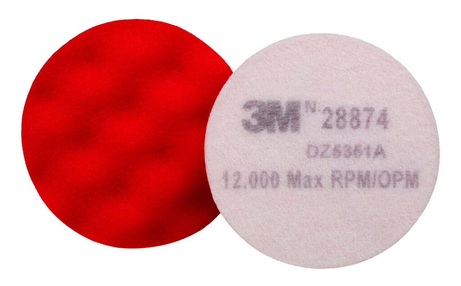 7100086110 - 3M Finesse-it Advanced Foam Buffing Pad, 28874, 3-1/4 in, Red, 10/Bag,
50 ea/Case