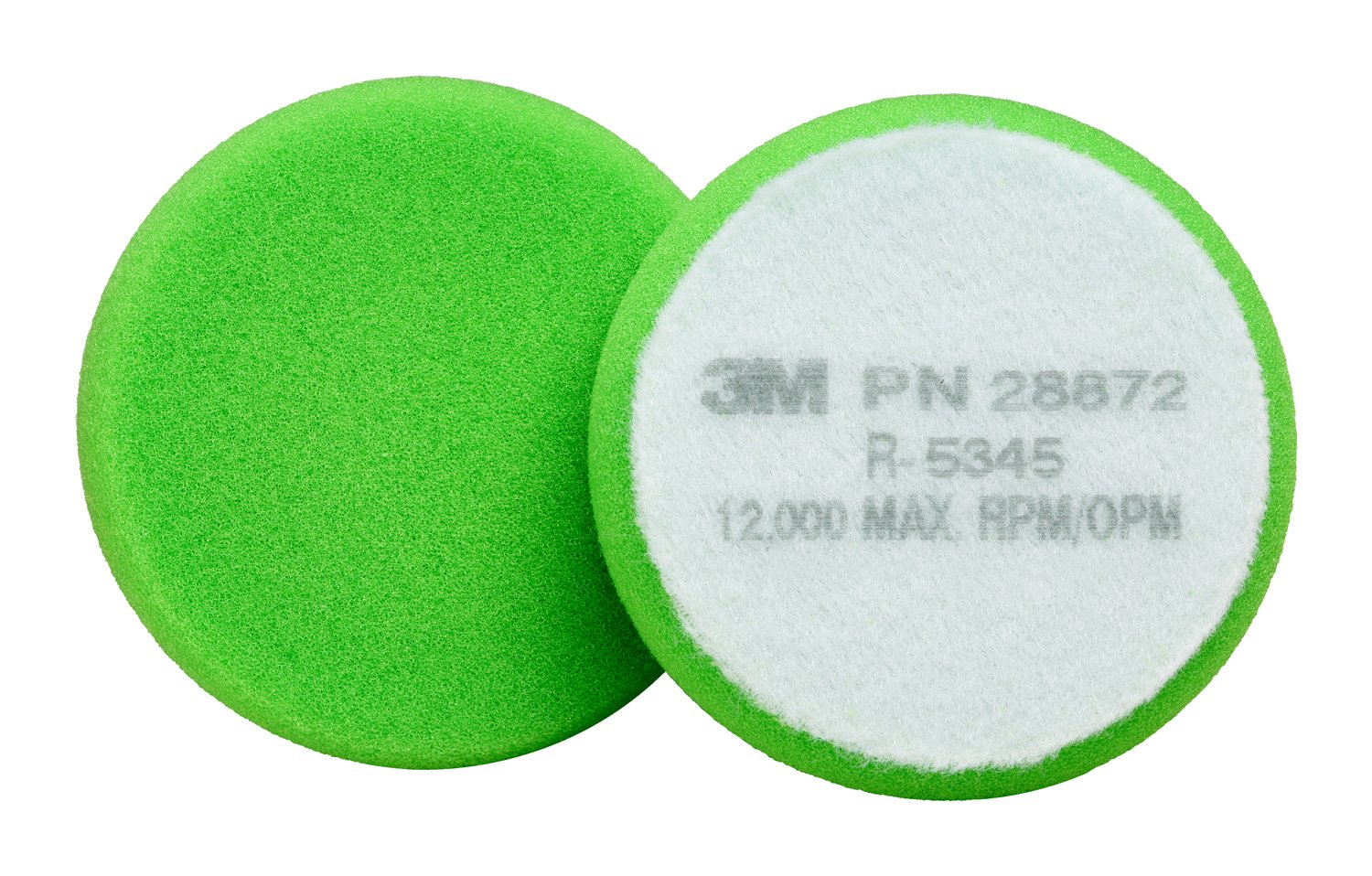 7100082543 - 3M Finesse-it Advanced Foam Buffing Pad, 28872, 3-1/2 in, Green, 10/Bag, 50 ea/Case