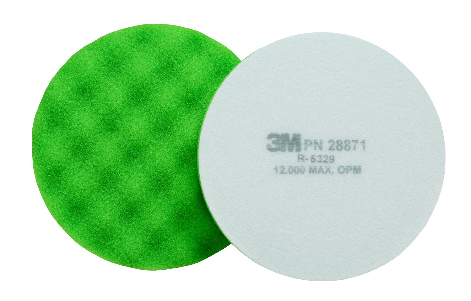 7100082542 - 3M Finesse-it Advanced Foam Buffing Pad, 28871, 5-1/4 in, Green, 10/Bag, 50 ea/Case
