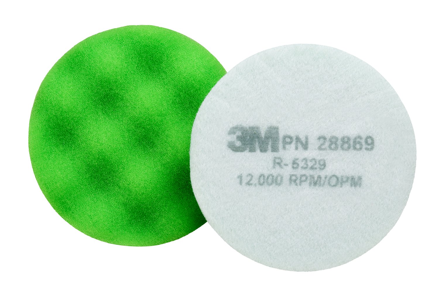 7100082540 - 3M Finesse-it Advanced Foam Buffing Pad, 28869, 3-1/4 in, Green, 10/Bag, 50 ea/Case